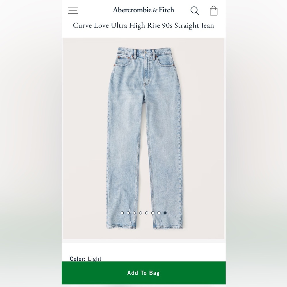 Abercrombie & Fitch Jeans Curve Love Size 23 extra short - Picture 4 of 4